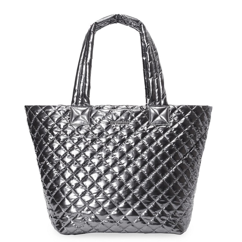NWT MZ Wallace Anthracite Medium Metro Tote Deluxe